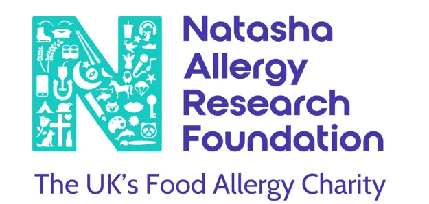 A text logo image for Natasha Allergy Research Foundation: The UK's Food Allergy Charity