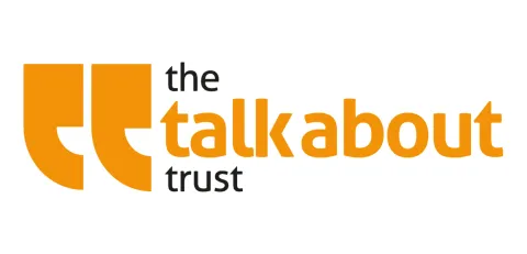 An image of the logo for the talk about trust charity