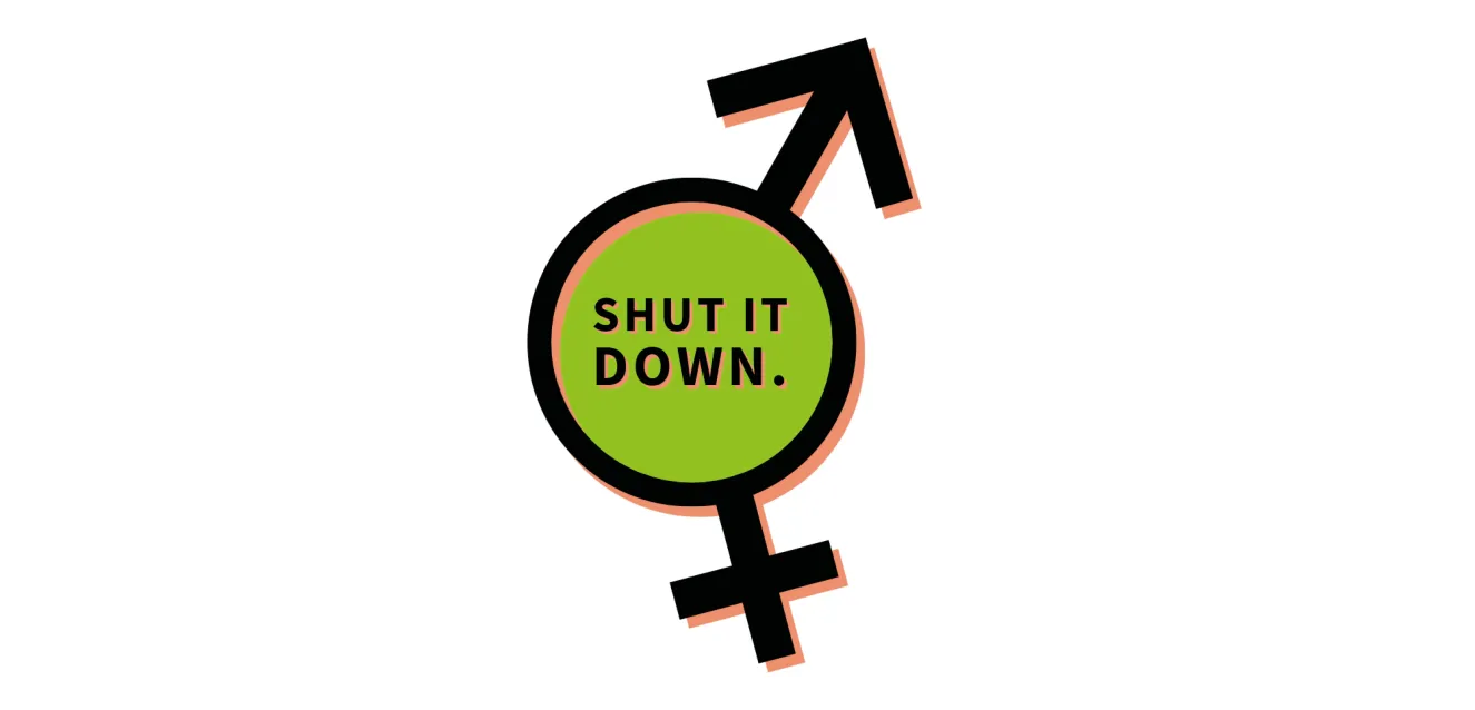 The logo for shut it down, the company taking the training
