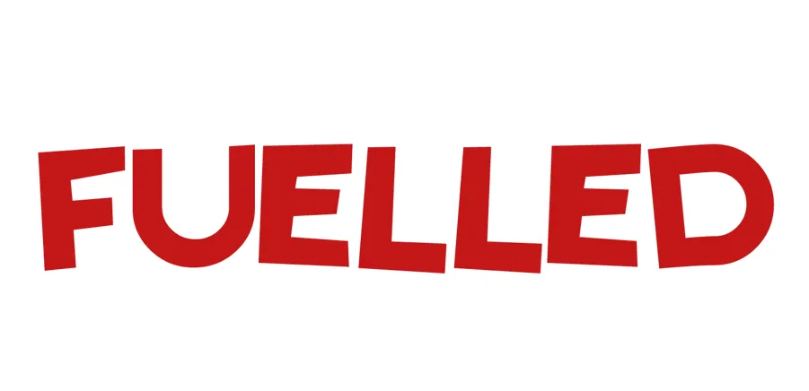 Image of the Fuelled Logo which is just red text that spells Fuelled