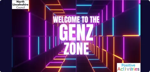 An image of a logo which the text; welcome to the GenZ zone