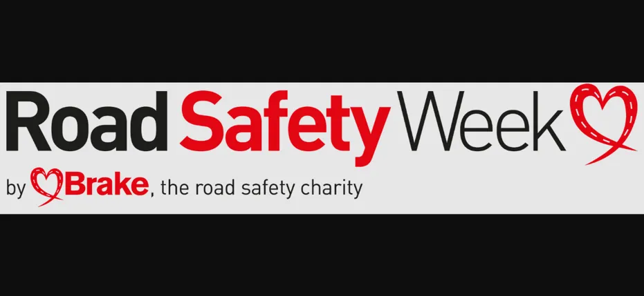 An image of a text logo for Road Safety Week